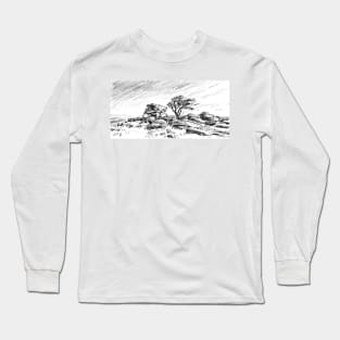 Saddle Tor, Dartmoor Long Sleeve T-Shirt